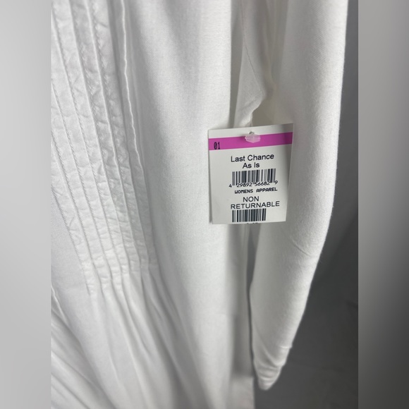 Area Stars Handkerchief Hem White long sleeve Mini Dress Size Medium (8-10) NWT - Picture 9 of 14